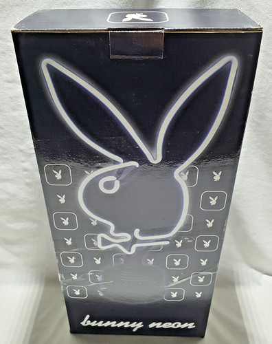Playboy bunny white neon - playboy,